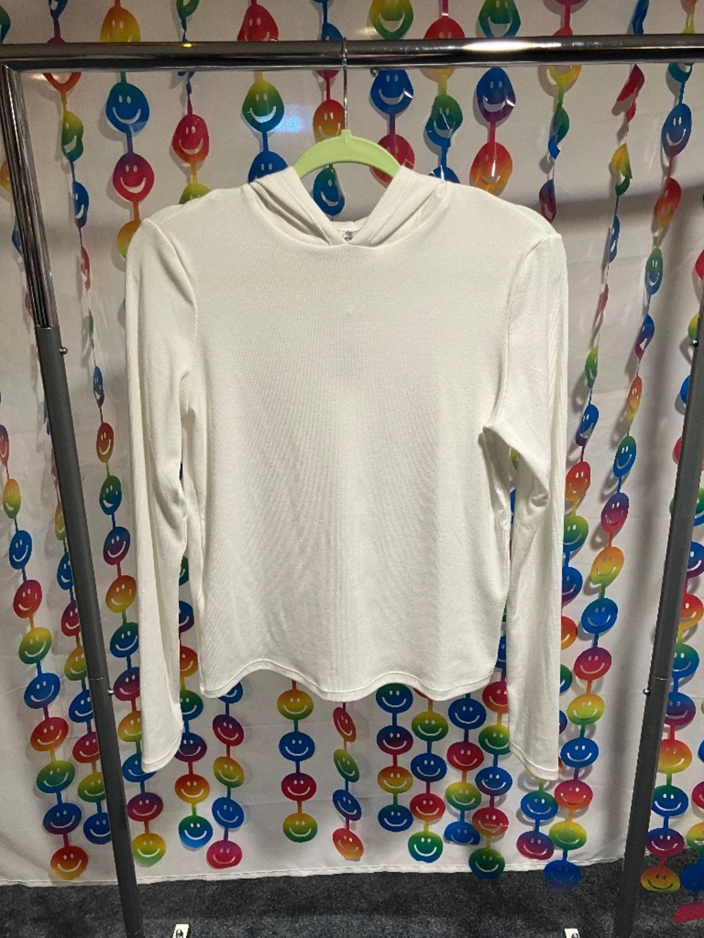 NWT MANGO Long Sleeve Hooded T-Shirt (Large)
